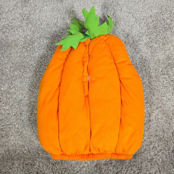 Halloween Pumpkin Costume Toddler 2T Orange Jack O Lantern Outfit - Picture 4 of 7